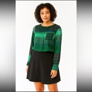Liz Claiborne Green Blouse